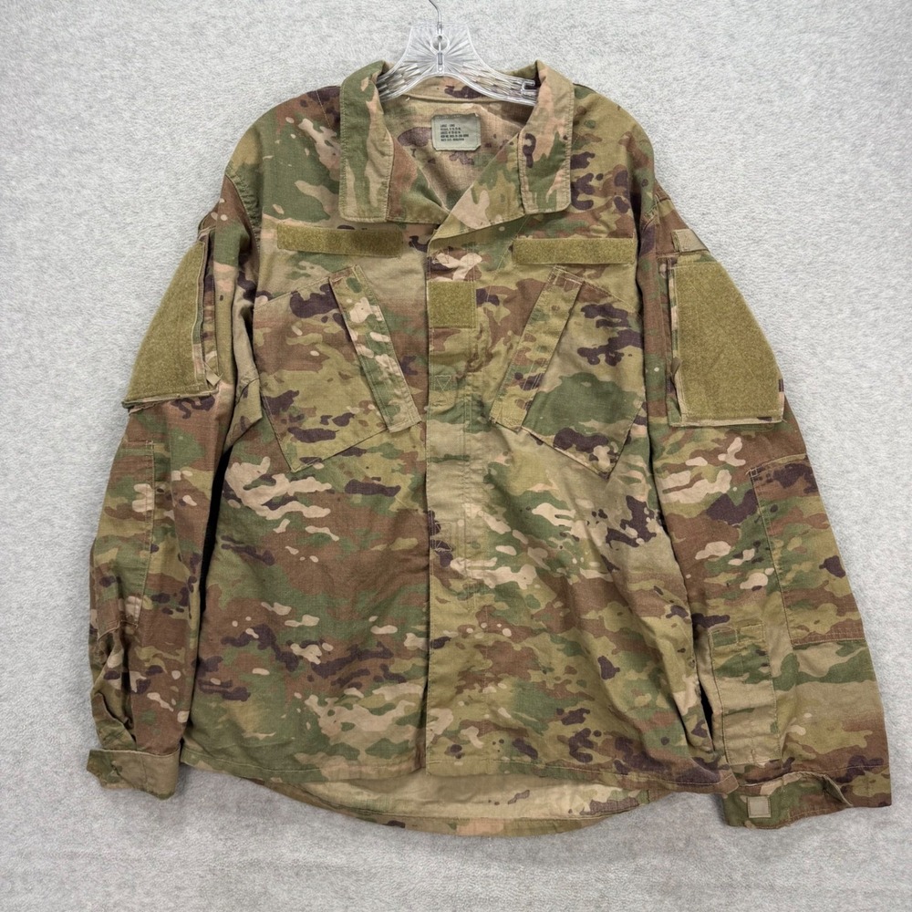 US Military OCP Multicam Combat Coat Mens Large Long Camo Insect Top Jacket